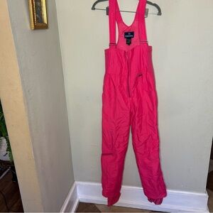 Vintage Pink Snow Bib Overalls by Edelweiss Women's Size 6